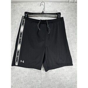 Under Armour Boys Shorts Youth Size Large Black Drawstring Waist